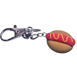 Hot Dog Keychain Red Snapper Maine Gift Hook Clip On Backpack Bag Accessory Mini